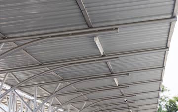 installing Hardings Booth metal roofing